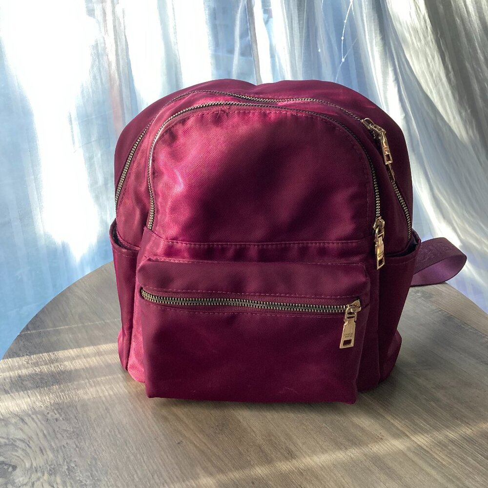 Purple Multiple Pocket Mini Backpack - image 1